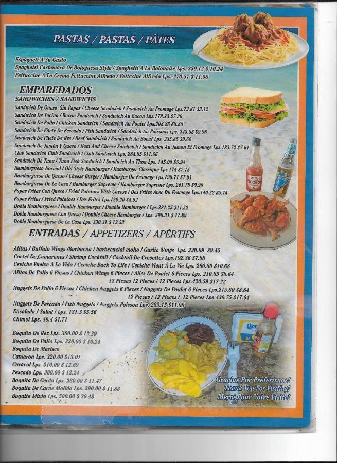 La Delphina Bed&Breakfast Bar&Grill La Ceiba Exterior foto
